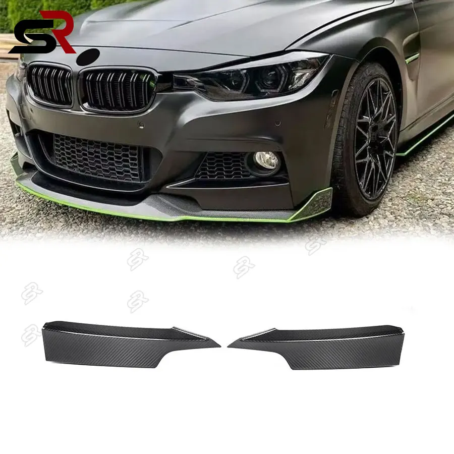 For BMW 3 Series F30 modified MP models carbon fiber front bar wrap angle bumper wrap angle auto parts