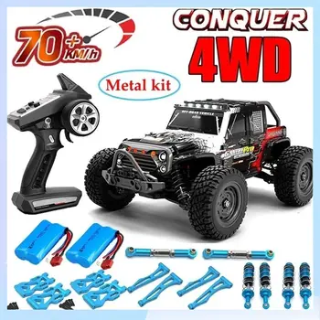 Rc Cars 16103Pro 50km/h or 70km/h with LED 1/16 Brushless Moter 4WD Off Road 4x4 High Speed ​​Drift Monster Truck Kids Toys Gift