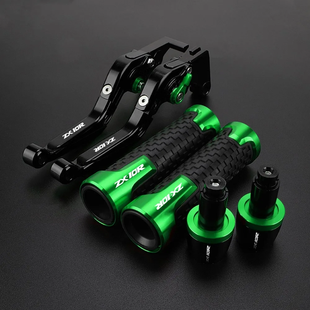 

For KAWASAKI ZX10R 2006-2015 2014 2013 2012 2011 2010 Motorcycle Brake Clutch Levers Handlebar Grip Folding Extendable 2009 2008
