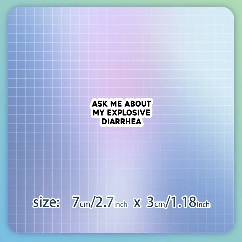 

1PC "Ask Me About That Hilarious Gag" Funny Adult Humor Sticker Vinyl Decal for Helmet Toolbox Laptop Car