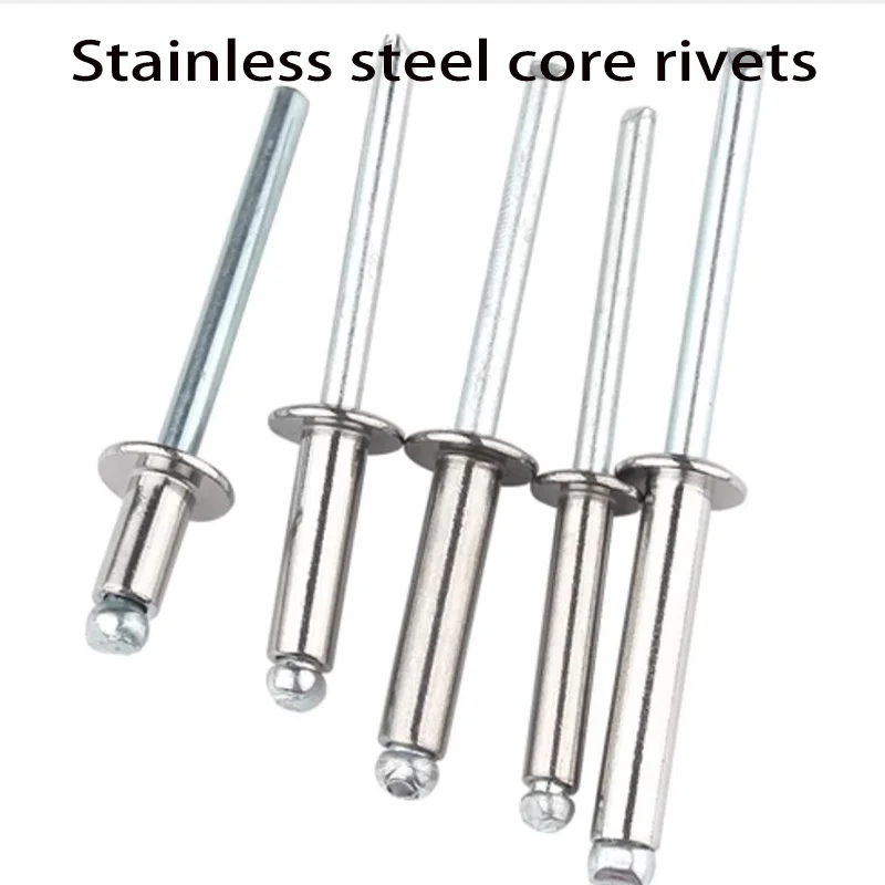

304 Blind Rivets Semi-Steel All-Steel Pop Rivets for Automotive and Home DIY Projects Round Head Rivet M2.4 M3 M3.2 M4 M4.8 M5