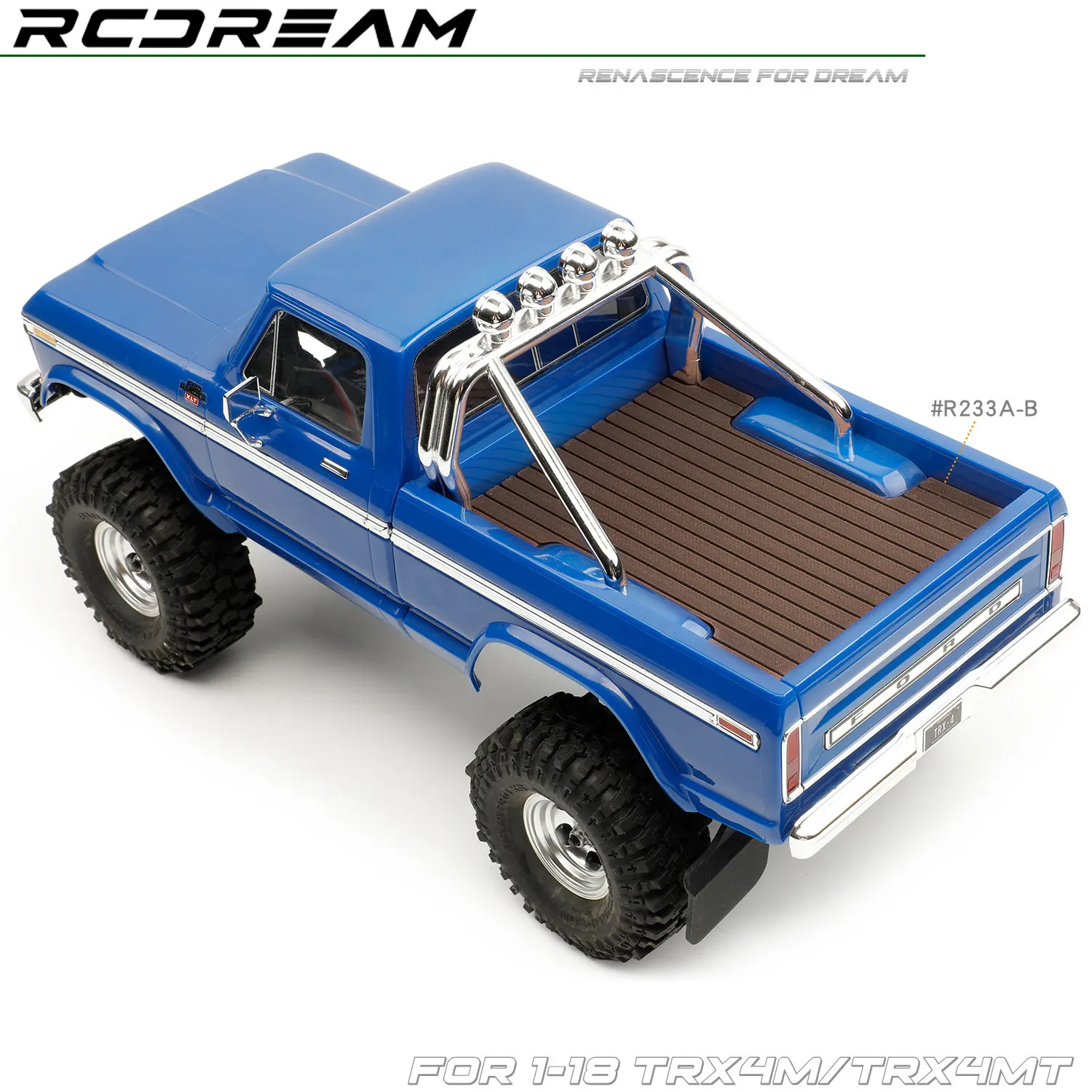 RCDream 1/18 Decoration Wood Board for TRX4M/TRX4MT Ford F150 Pickup