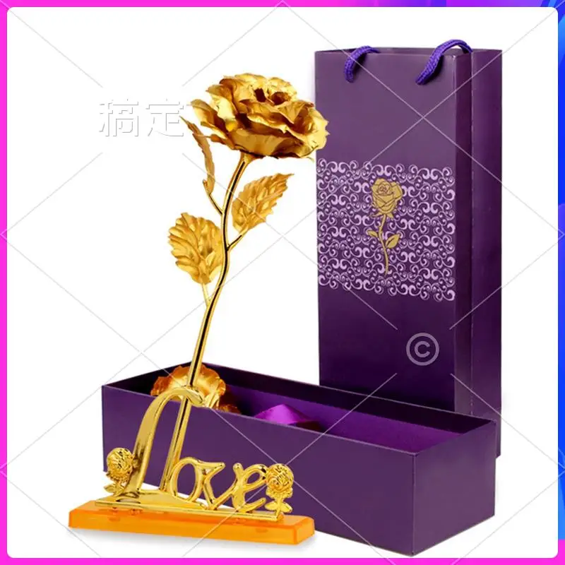 

AOAO-Роза Искусственные навсегда цветы с подставкой в форме любви для влюбленных, матери, друзей, Дня святого Валентина, дня рождения и т. д. Простота в использовании