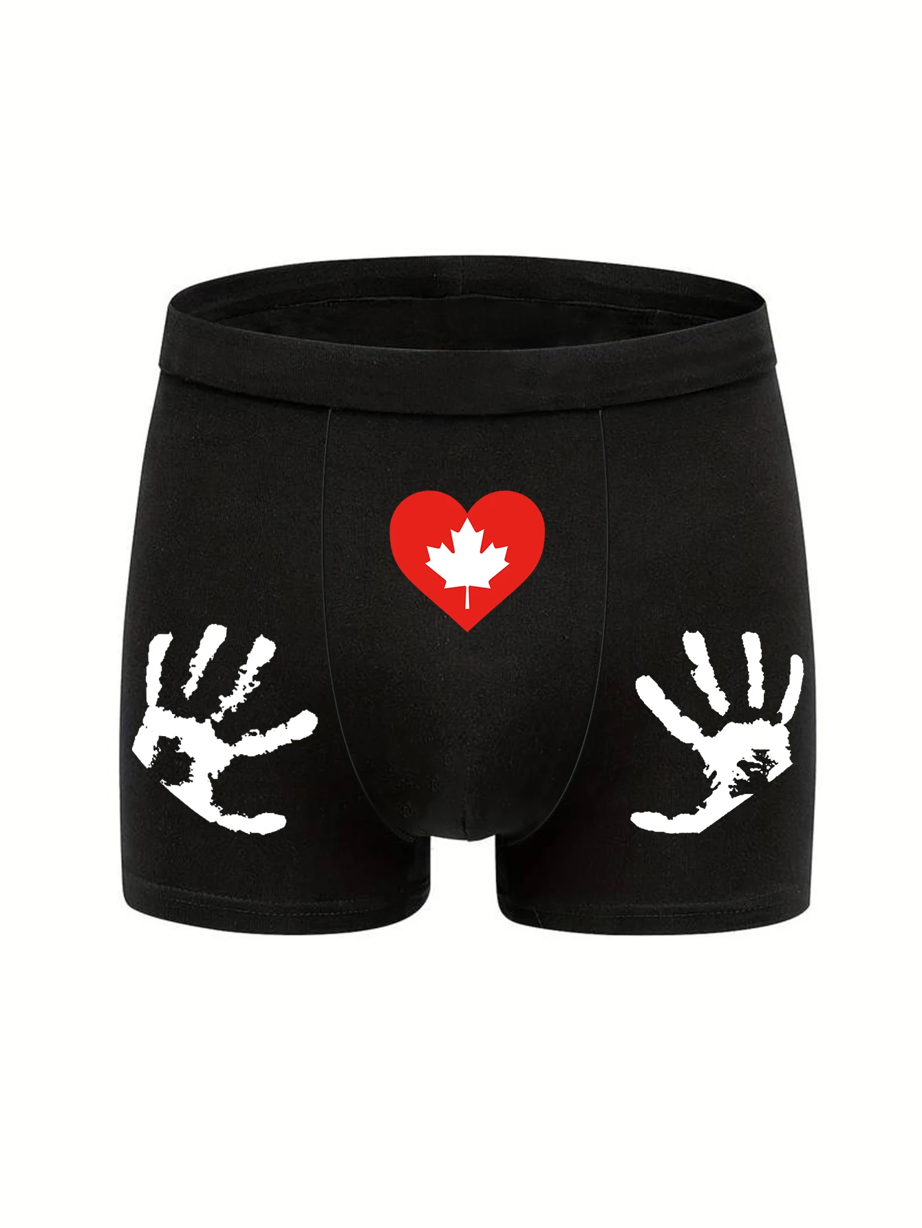 Men\'s Funny Print Boxer Briefs Panty Soft Breathable Underpanty Big Tall Performance Boxer Shorts S M L XL XXL