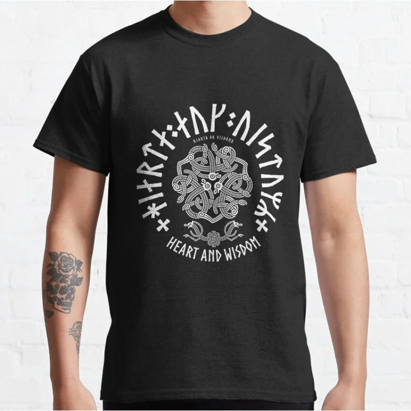 

Viking Runic Motto god of thunder Norse mythology Gift t shirt for man Large size Tops 100% cotton printed Clothes S-6XL