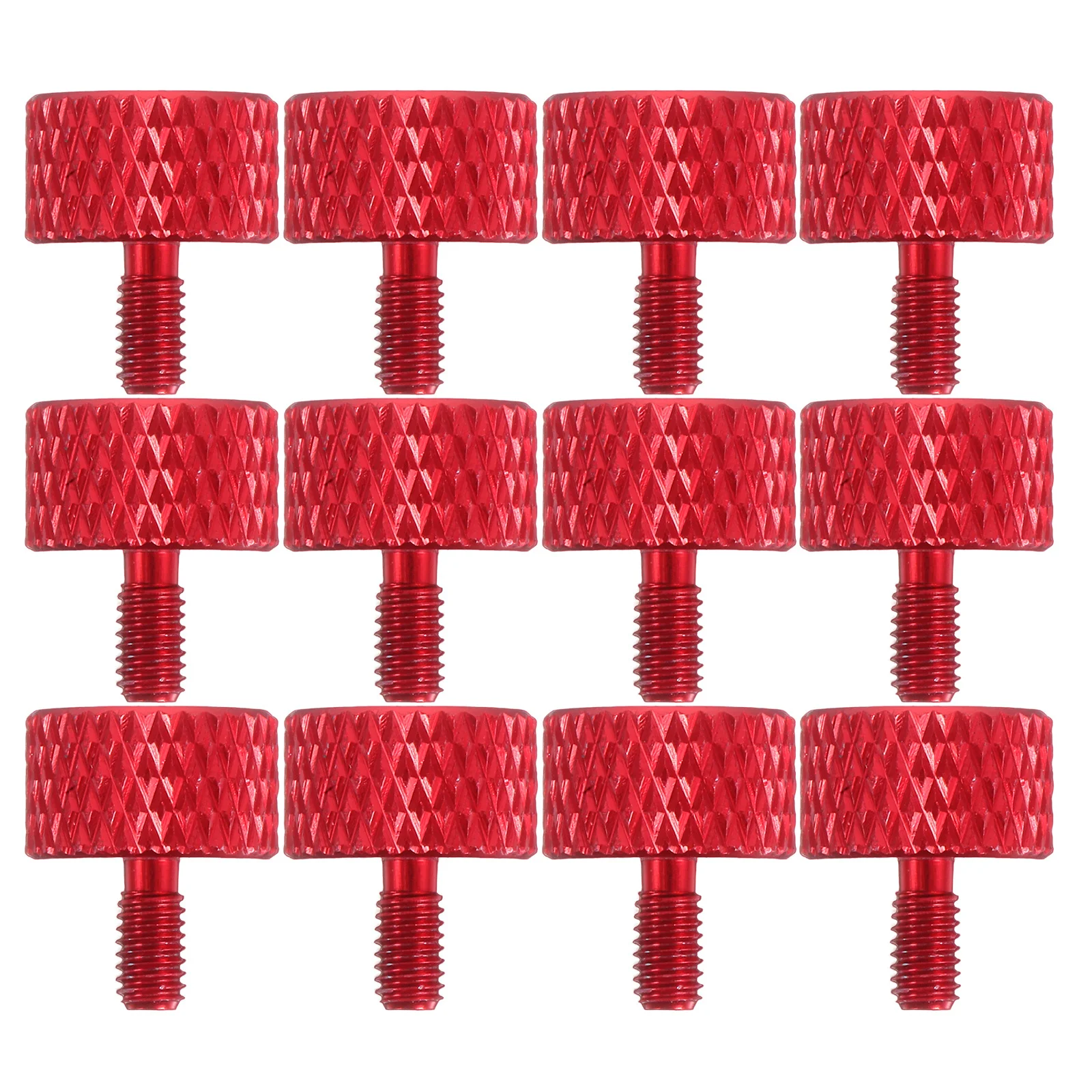 

30pcs Computer *6 Aluminum Knurled Thumb Screws Hand-Twisted For Pc Case Cover Power Supply Hard Drive