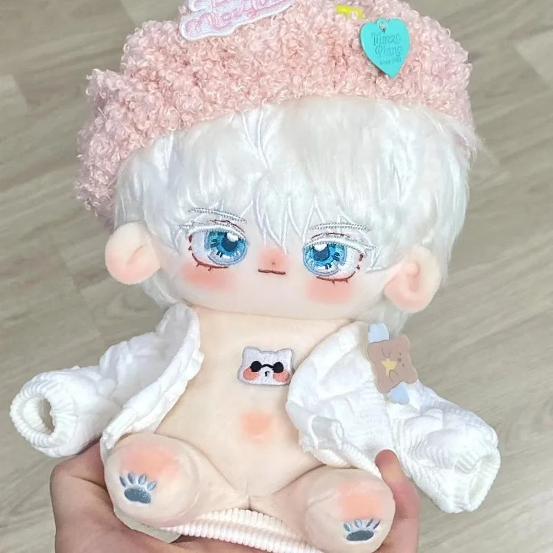 Jujutsu Kaisen Satoru Gojo Cotton Doll 20cm Anime Peripheral Cute Cartoon Soft Dolls Japanese Kawaii Birthday Gift for Friends