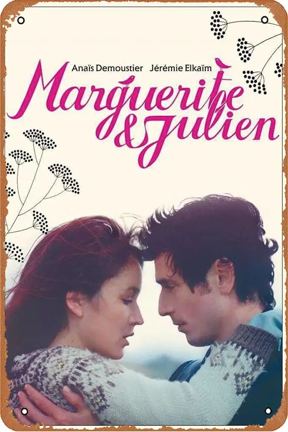 Marguerite & Julien Movie Vintage Metal Tin Sign Retro Style Wall Plaque Decoration Metal Sign 8x12 inch