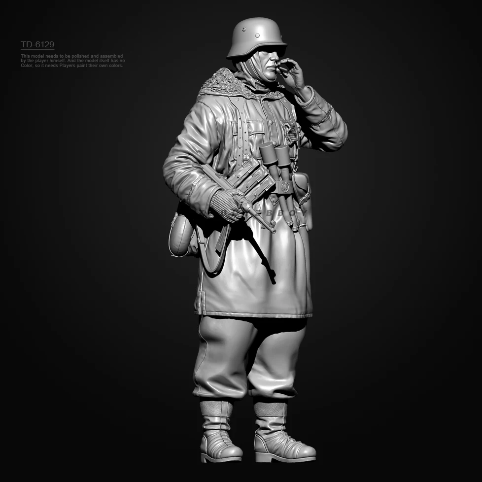 38mm 50mm 75mm Resin Soldier model kits figure colorless and self-assembled （3D Printing ） TD-6134/3D