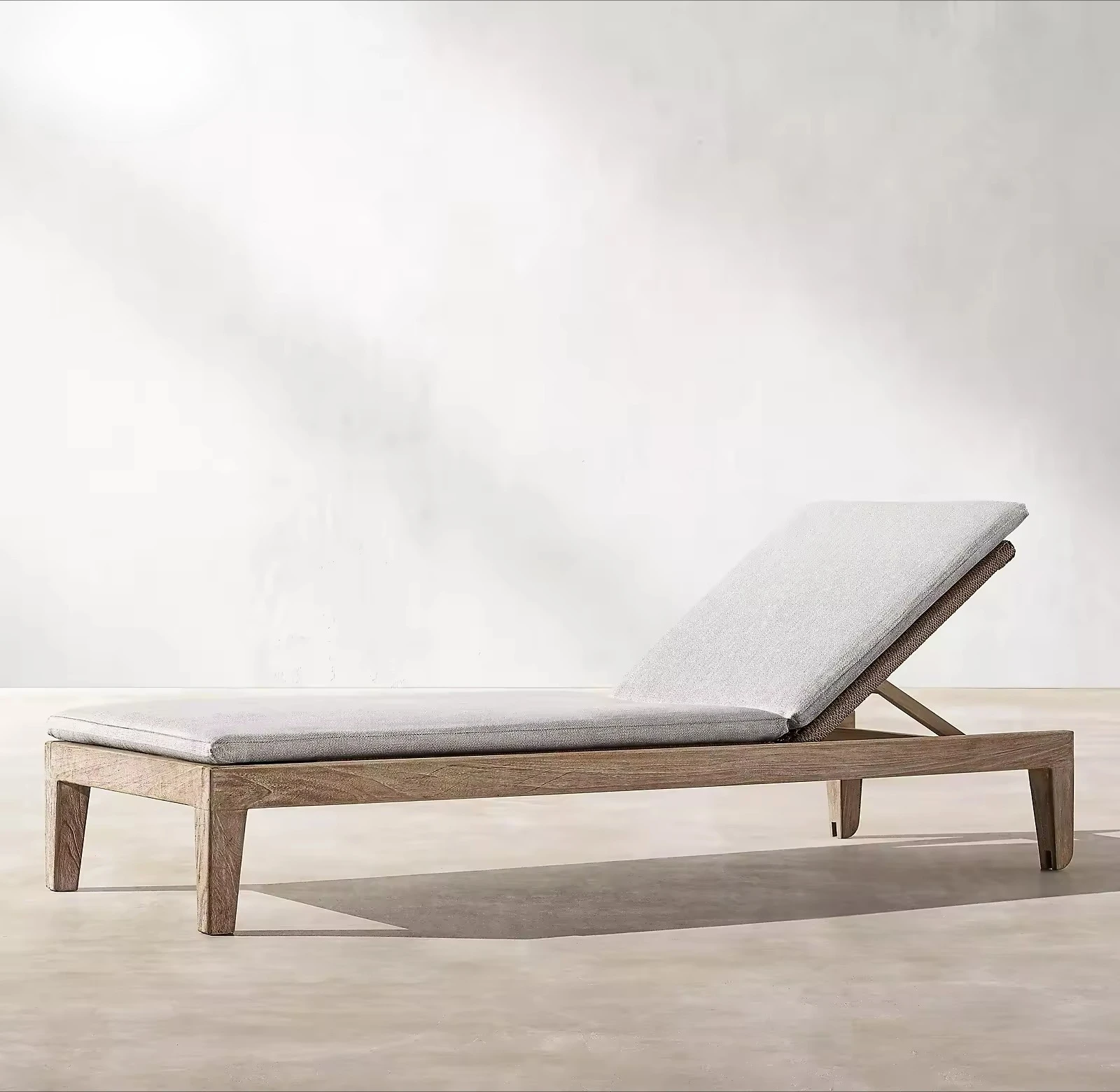 Foldable Teak Beach Chair Teak Lounge Outdoor Poolside Lounger