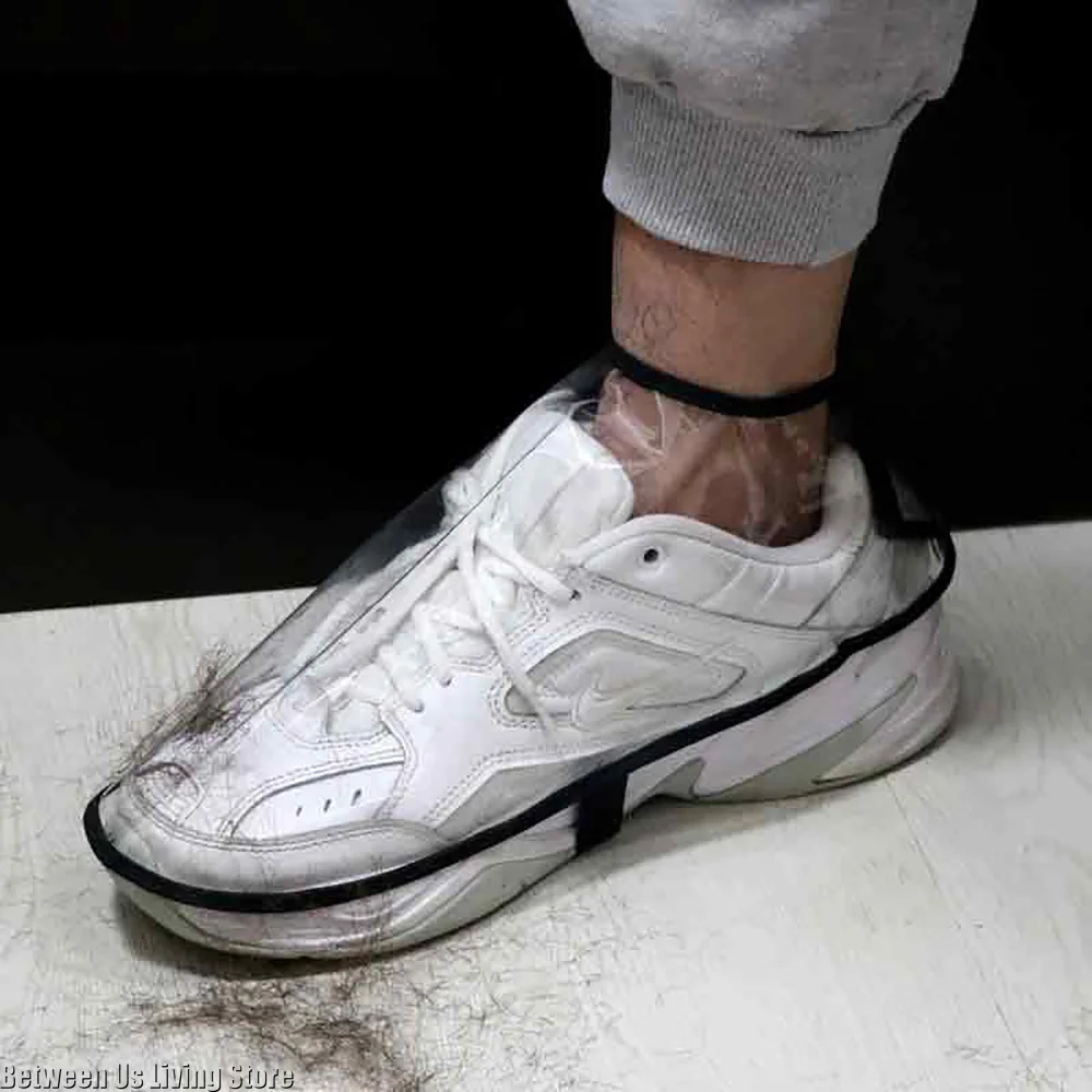 Barber Anti-shatter Hair Shoe Cover Transparent Beautiful for Professional Use in Barbershops Solve Pain Points