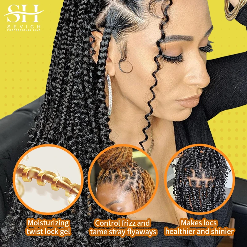 African Hair Braid Gel 100g Styling Braiding Gel Wax Extra Long Lasting Strong Hold Pomade Tames Frizz Edges Hair Styling Wax