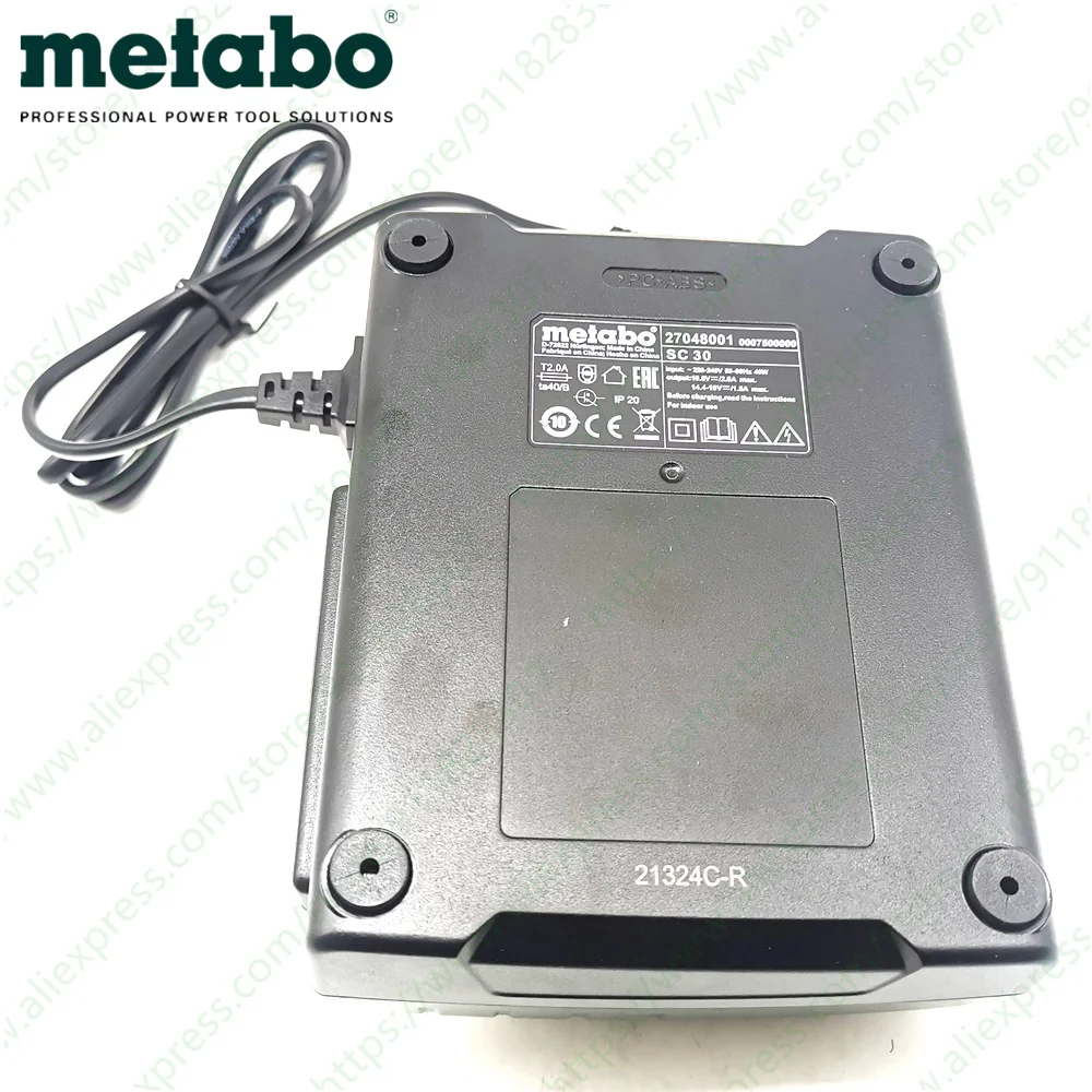 Sc30 carregador para metabo 12v 14.4v 18v bateria de lítio sc60plus asc55 ASC30-36 asc145 asc uitra
