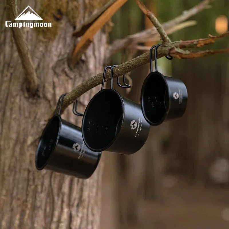 BKS190 كوب تخييم من الفولاذ المقاوم للصدأ مطلي بالتيتانيوم الأسود كوب بيرة الثلج لا كوب ماء للشرب متداخل للتخزين وسهل الحمل #1