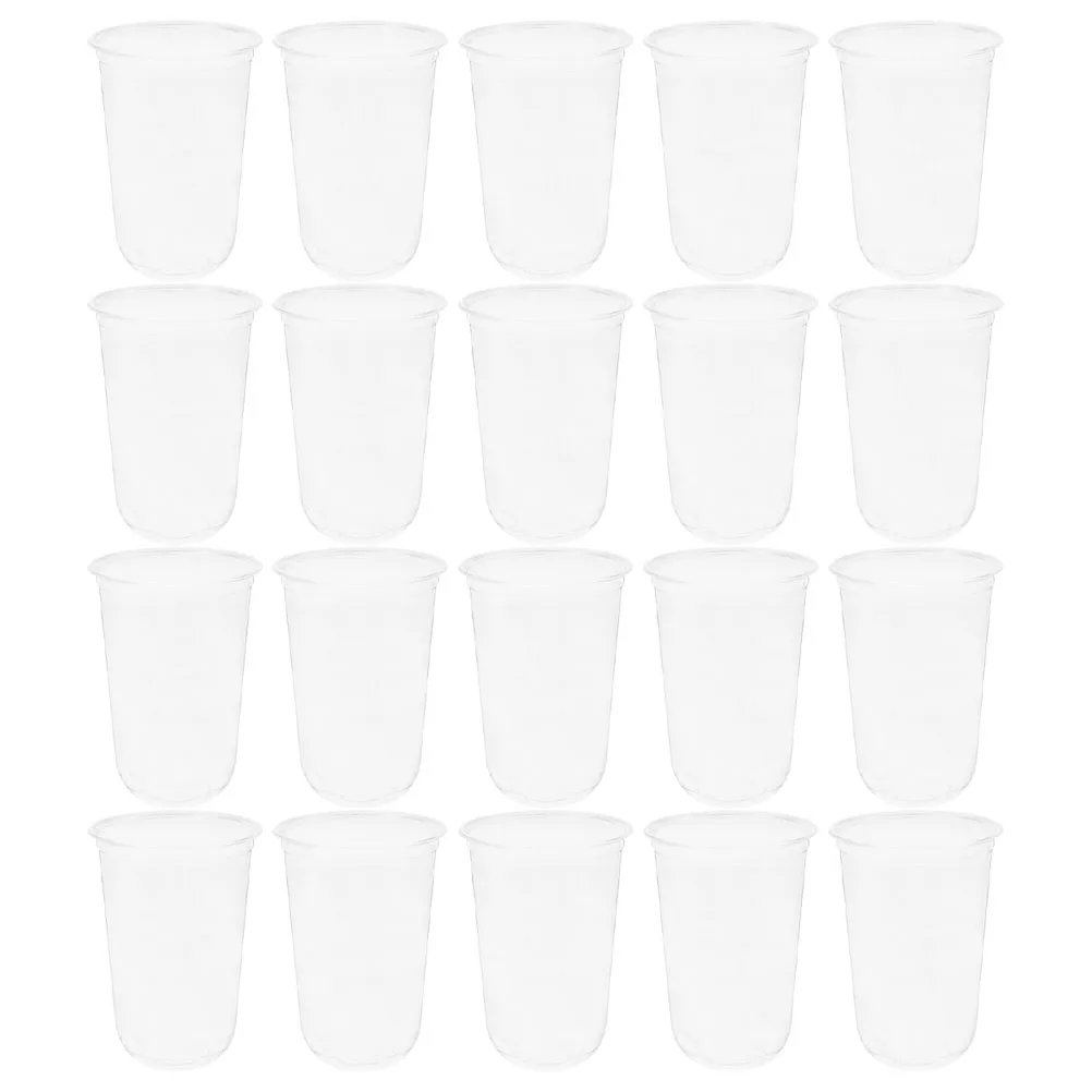 

20 Pcs Plastic Crayfish Cups Clear Transparent Beverage Food Grade Party Disposable Drink Cups for Kitchen Bar Use
