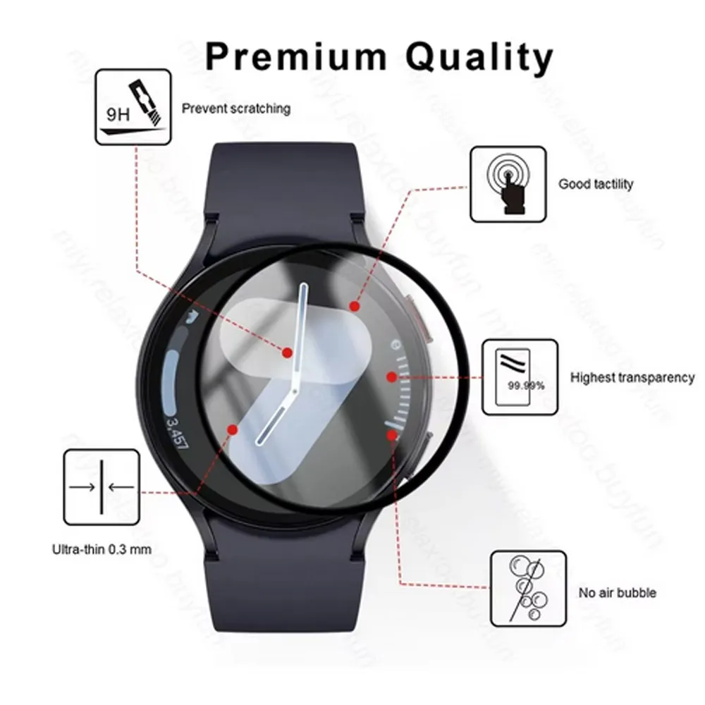 Мягкая пленка из ПММА, защитное стекло из закаленного стекла для Samsung Galaxy Watch 7, 40 мм, 44 мм, ультра 47 мм, Watch7, чехол с защитой от царапин