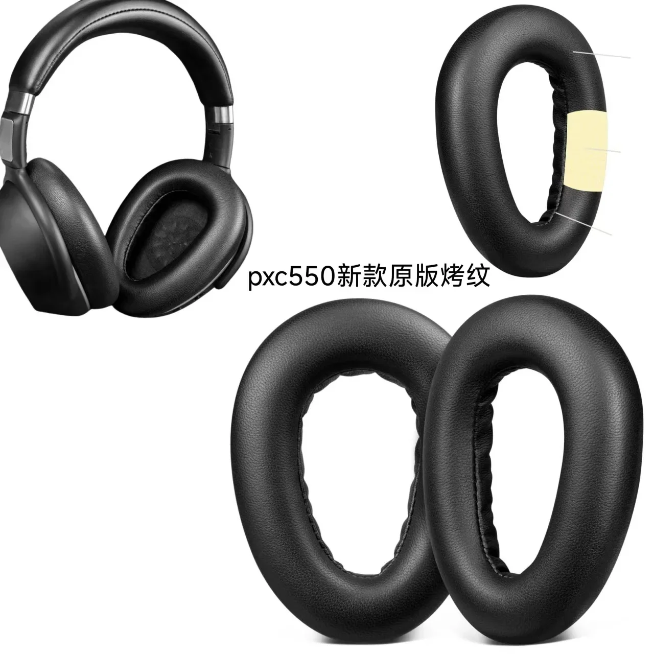 

For Sennheiser PXC550 PXC550-1/2 Original earmuffs with buckle Headphones Memory Foam Ear Cushions High Quality repair parts ，