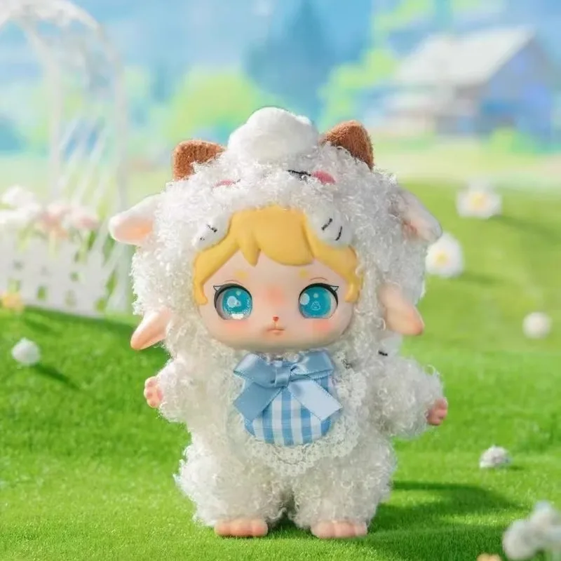 Echte Qile Samt Serie Blind Box Rucksack Anhänger Geheimnisvolle Box Desktop Ornament Sammlung Modell Niedlichen Cartoon Kind Geschenke