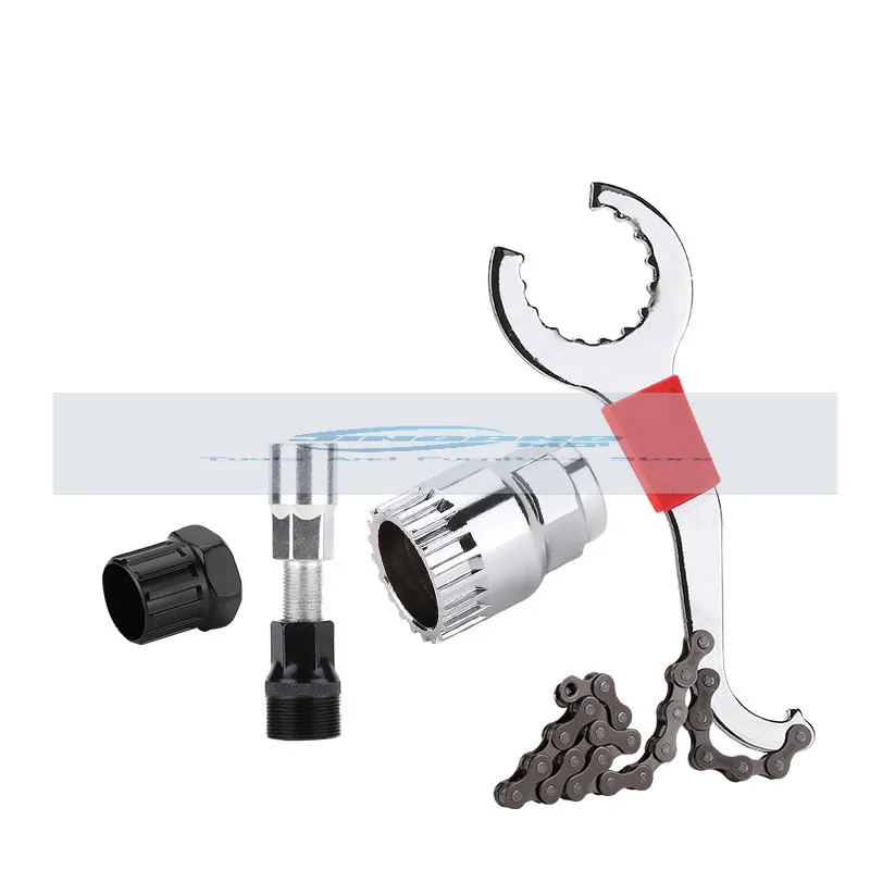 

Multifunctional Integrated Center Axis Flywheel Fixed Wrench, Tail Hook Wrench Three-in-one/bicycle Maintenance Tool Set