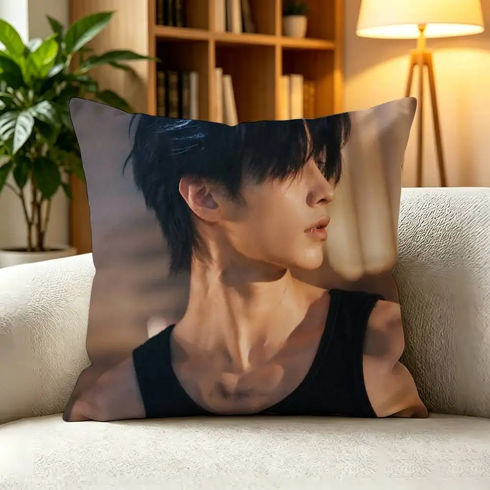 Y-Youth Campus Novel He Yu Jin Chao  Square Double-Sided printed Pillow Case Bedroom Bedside Pillow Sofa Cushion Cover