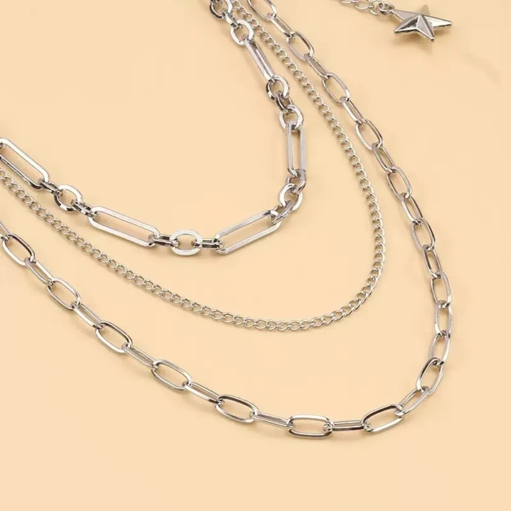Statement Multi-Layer Pants Chain Secure Fastening Y2K Hip Jewelry Creative Star Tassel Waist Chain Steampunk Style