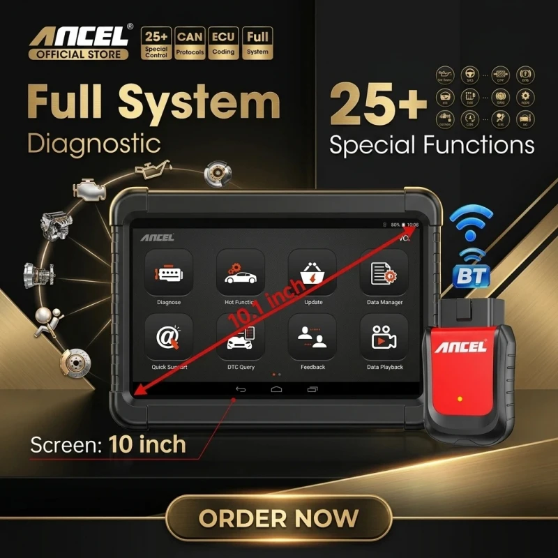 X6 OBD2 Auto Diagnostics Scanner  Professional Scanner SRS DPF Car Diagnostic Tool