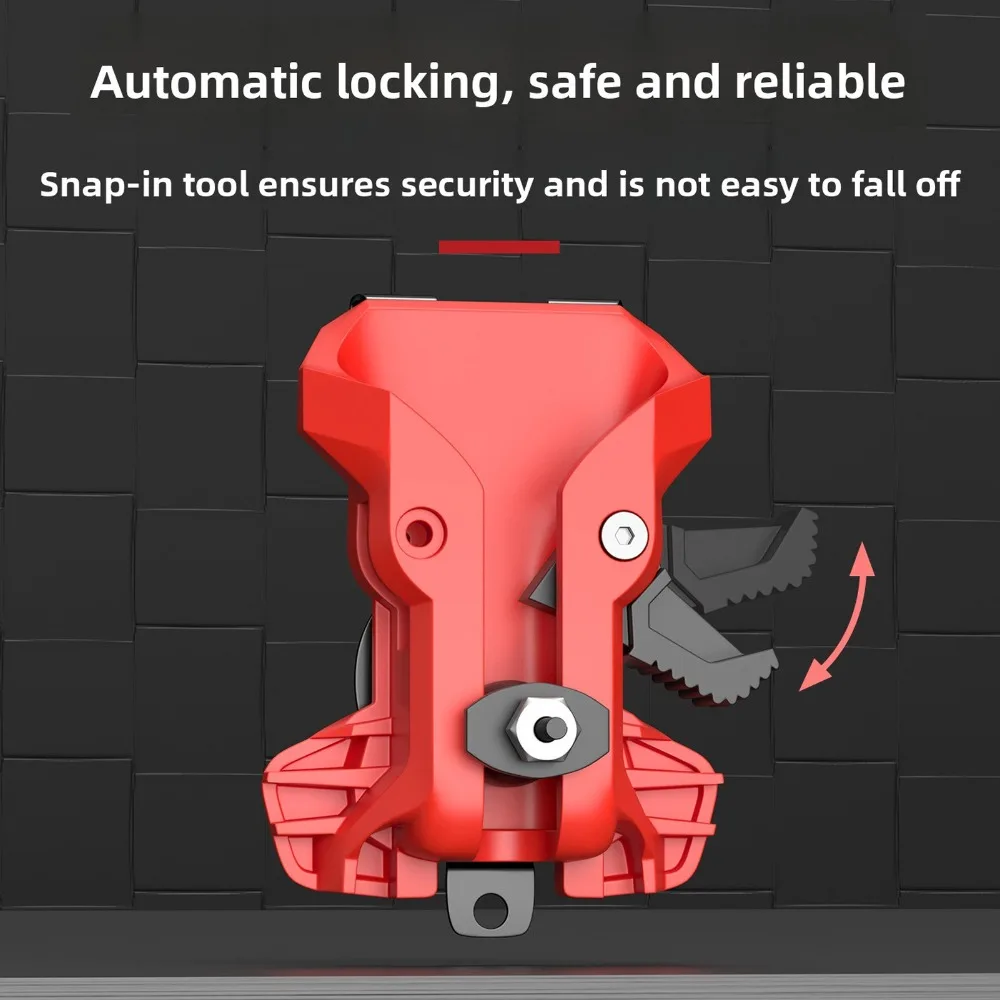 Metal Belt Attachment Tool Belt Clip Double Lock Quick Release Mechanism Waist Tool Holder Heavy Duty Construction