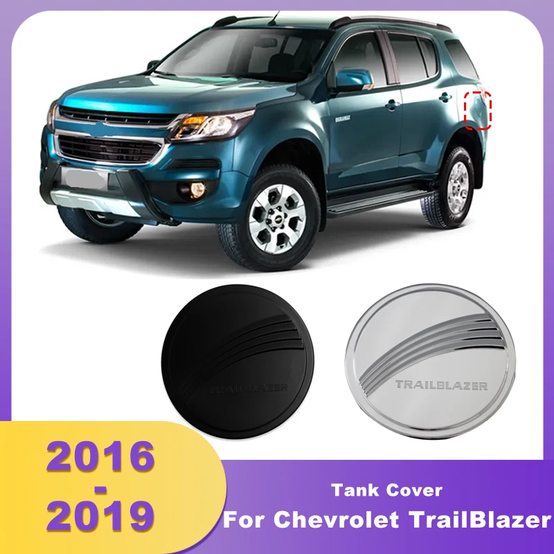 

ABS Chrome Matte Black Tank Cover Fuel Gas Cap For Chevrolet TrailBlazer 2016 2017 2018 2019