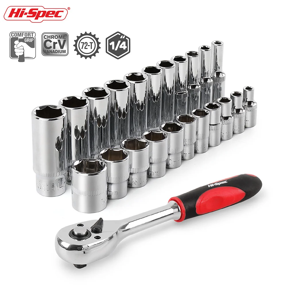 Imagem -02 - Curto e Longo Profundo Crv Chave Soquete Grupo Unidade Soquete Grupo Catraca Soquete Bit Cabeça Adaptador para Torque Spanner Ponto 4