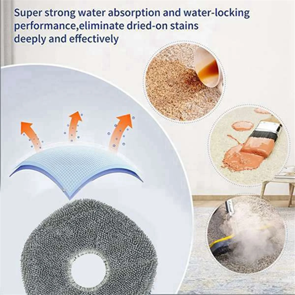 อะไหล่เปลี่ยนได้สำหรับหุ่นยนต์ eufy X9 Pro อะไหล่เครื่องดูดฝุ่นซักได้แปรงถูพื้นอะไหล่เครื่องดูดฝุ่นด้านข้าง12ชิ้น