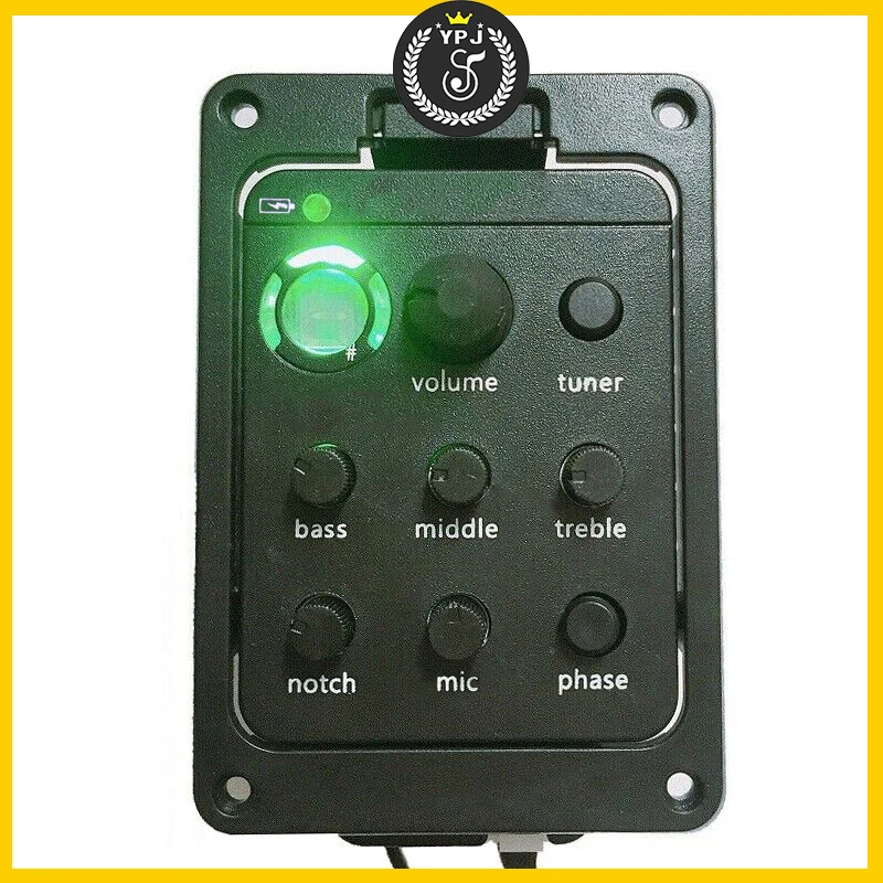 For Acoustic Guitar Pickups Presys Blend 301 Onboard Preamp Pickup 4-Bands Tuner Mic Guitar Parts set accessories