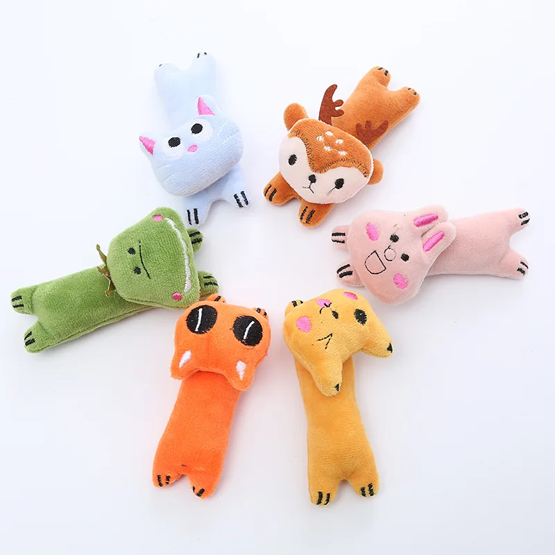 Cute Pet Dog Toys Chew Squeaker Animals Pet Toys Plush Puppy Honking Squirrel For Dogs Cat Chew Squeak Toy Dog Goods