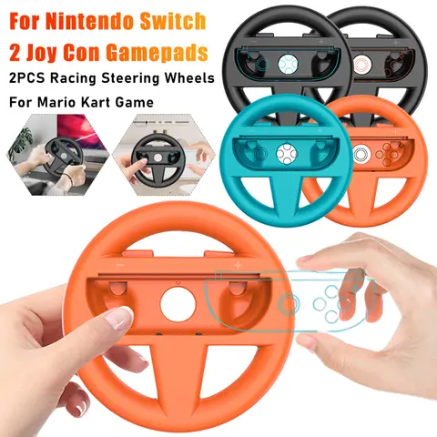 2PCS Volante Per Nintendo Switch 2 Joy Con Gamepad Maniglia Sinistra Destra Grip Ruota Per Mario Kart Racing Gaming Accessorie