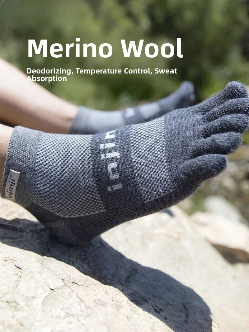 

Injinji Thiened Woolen Five-Finger Sos Hiking Sos Anti-Odor Waterproof Outdoor Sports Sos ex High-Tube Sos