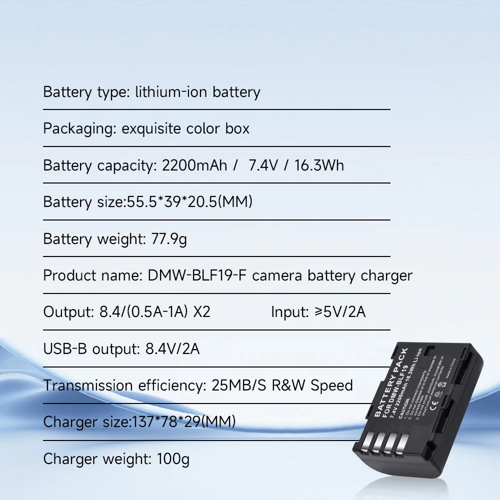 PALO nowy DMW-BLF19E DMW-BLF19 DMW BLF19 BLF19 BLF19E ladowarka do przechowywania LCD Panasonic Lumix GH3 GH4 GH5