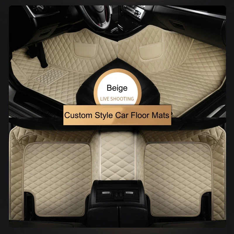 PU Leather Senior Customized Car Floor Mats for Audi Q4 e-tron 2022 2023 Q5 e-tron Q5 Sportback Car Interior Accessories