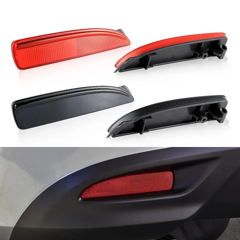 2Pcs Hinten Links Rechts Stoßstange Reflektor Lichter objektiv Für Mazda 3 Axela 2014 - 2018 Für Mazda 5 6 CR19 D350-51-5L0C D350-51-5L0E