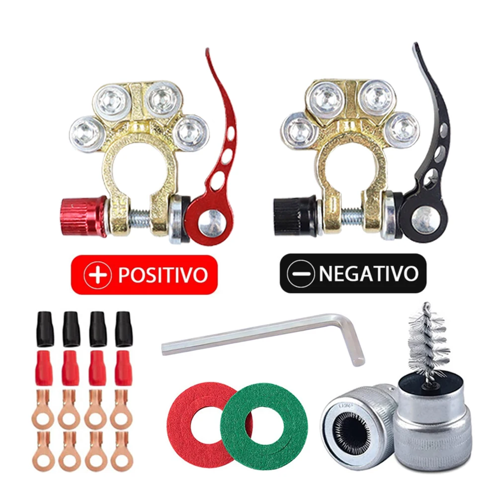 Car Battery Terminals Quick Disconnect Auto Battery Connectors Kit Cable Adapter Universal Car Battery Terminal