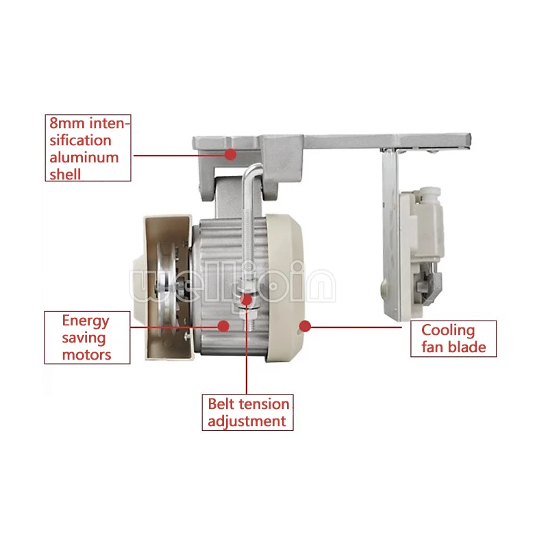

Energy-Saving Home Motor Sewing Machine 220V Flat Carriage Double Needle Brushless Servo Silent Power 400W-1500W