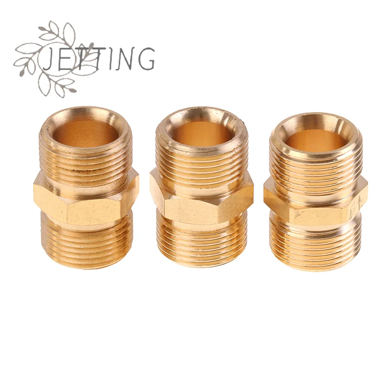 Hot High Pressure Washer Hose Extension Connector Adapter Copper M22 14mm And 15mm Male Thread Female Hose Coupler Adaptor
