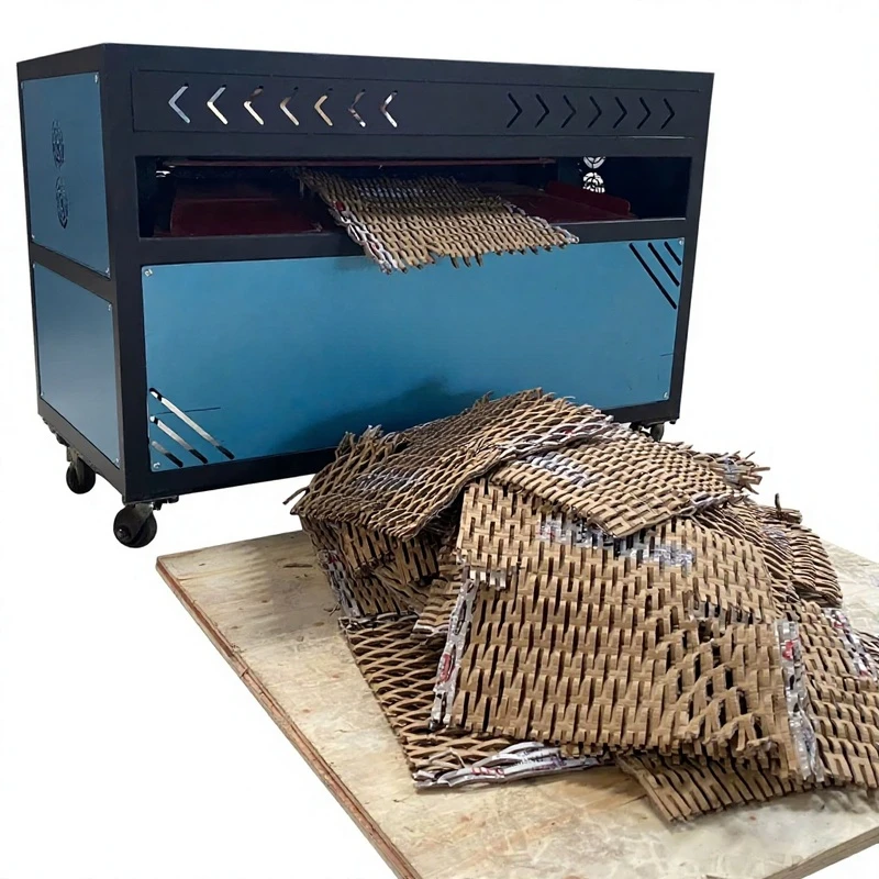 Paper Cushion Cardboard Expanding Cutting Machine Corrugated Carton Honeycomb Production Line Motor 220V 400W