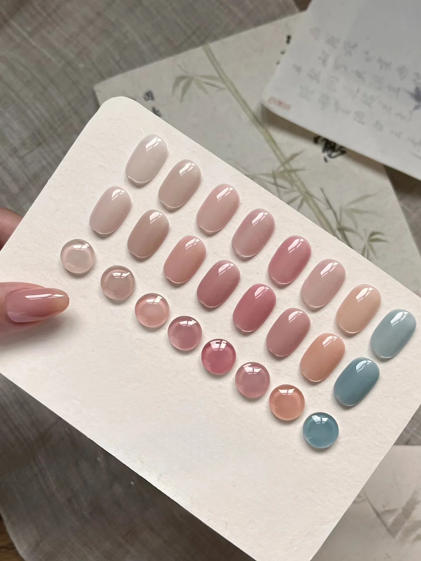 1-18pcs ZH Oriental Aesthetcs Series Gel Nail Polish New Antiquities Ice Transparent Nude Pink Nail Art Nail Salon Exclusive