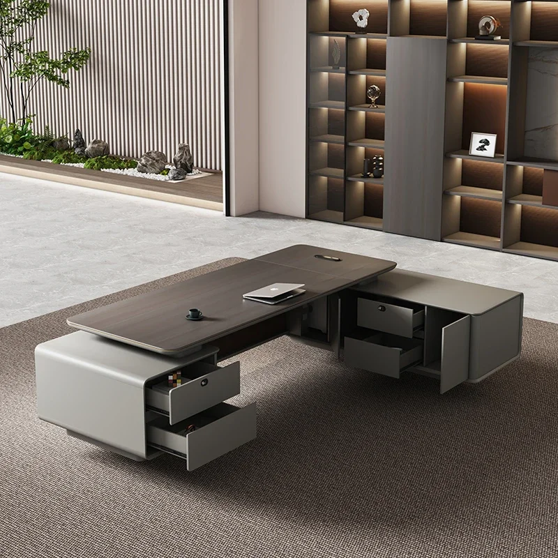 European Reception Computer Desks Modern Quality High End Designer Computer Desks Creativity Light Luxury Escritorio Furniture