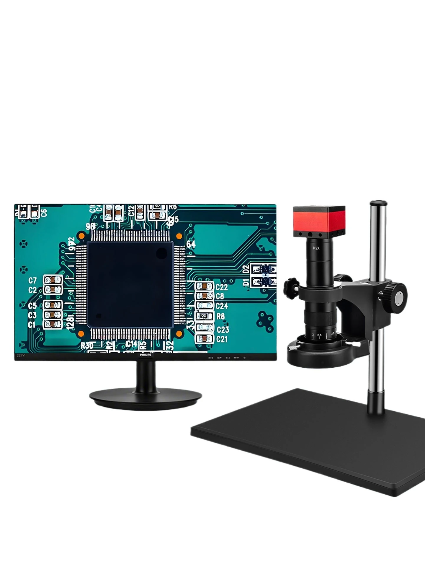 High definition 4K microscope, high precision measurement optical industrial CCD electronic digital video stereo
