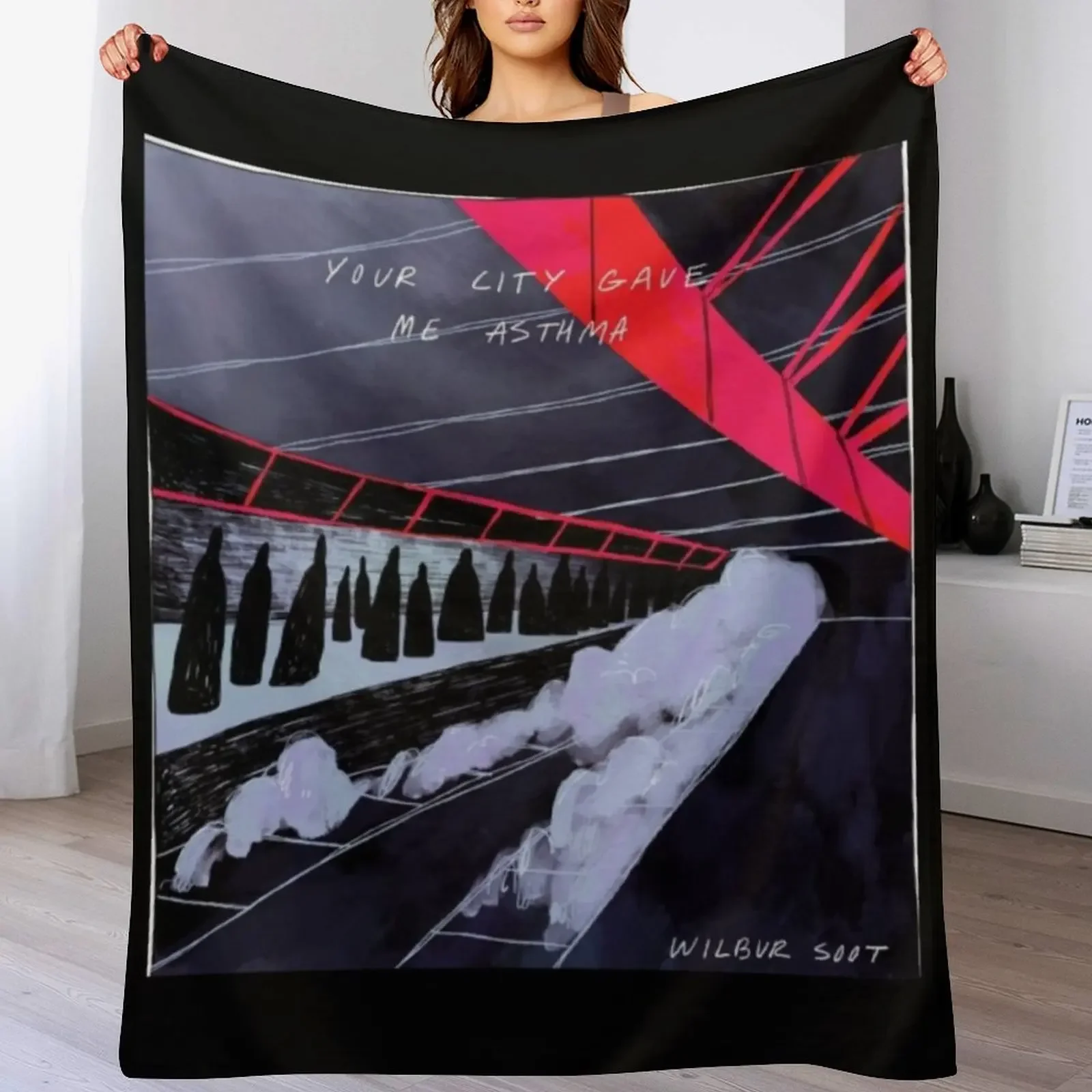 

Your City Gave Me Asthma Throw Blanket Summer warm winter Weighted blankets ands Blankets