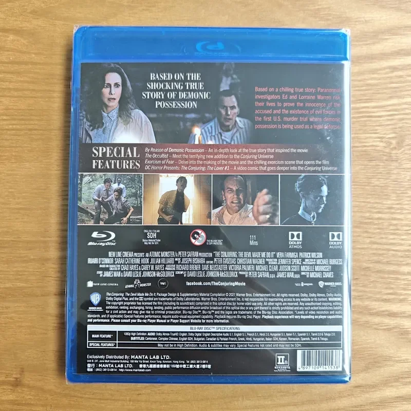Conjuring 3 Blu-ray Hong Kong Version Brand New Sealed