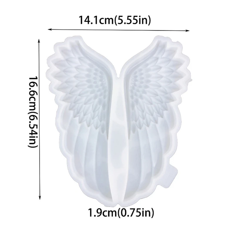 Angel Wing Shaped Decorations Mold Silicone Epoxy Mould for Artistic Sculptures Wall Hangings Molds Customizable Jewelry