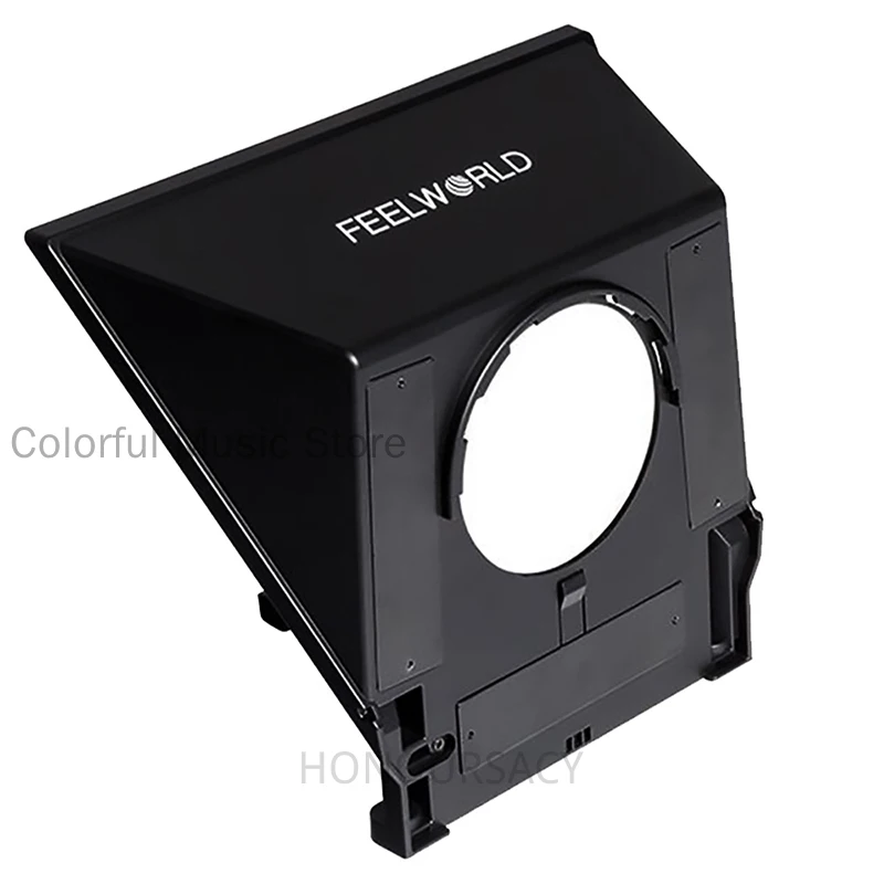 Teleprompter ขนาด 8 นิ้วแบบพกพารองรับสมาร์ทโฟน/การถ่ายภาพ DSLR ได้ถึง 8 นิ้วพร้อมวงแหวนอะแดปเตอร์เลนส์ควบคุม Bluetooth FEELWORLD TP2