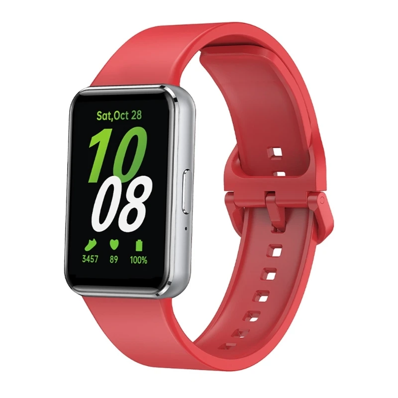 นาฬิกาซิลิโคนสร้อยข้อมือสายรัดสายรัดข้อมือแบบยืดหยุ่นสำหรับ Fit 3 D0UA