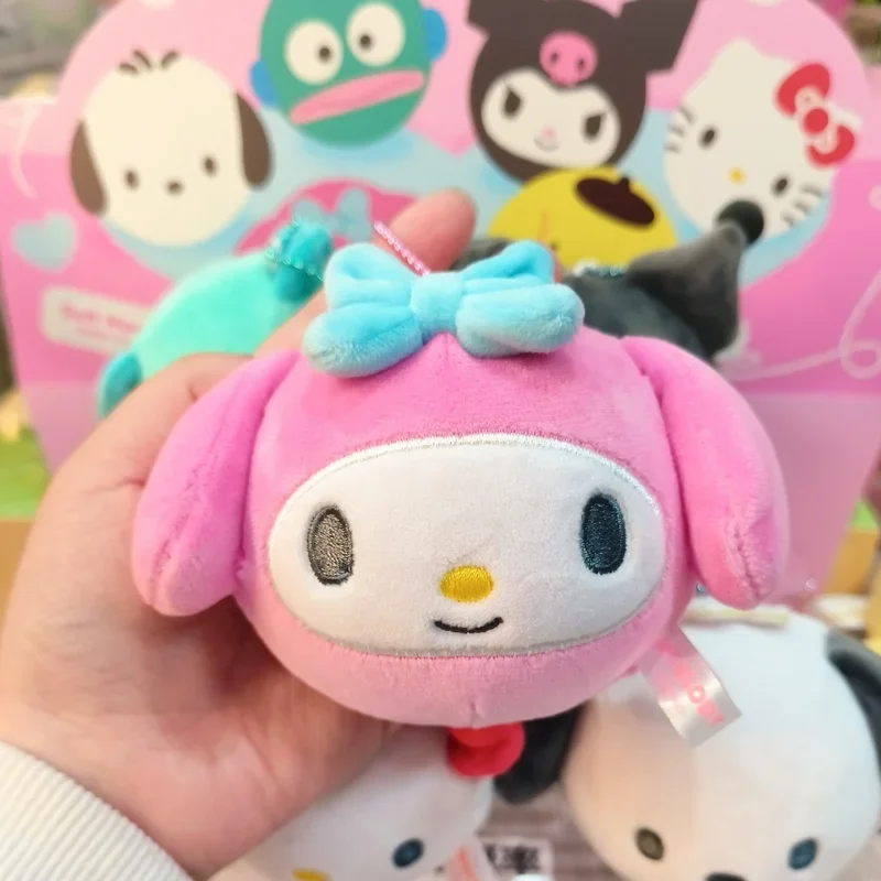 6pcs Sanrio Soft Tuanzi Series Plush Blind Box Toys Kawaii Kuromi Hello Kitty Pom Pom Purin Blind Box Stuffed Doll Gift For Girl